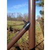 Hnědá vzpěra průměr 42 mm, výška 250 cm pro ploty 200 cm